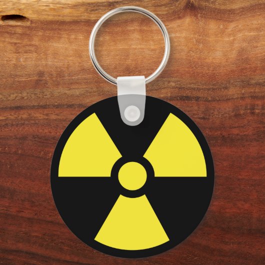 Sleutelhanger radioactief symbool (Voorkant)
