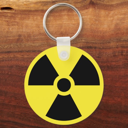 Sleutelhanger radioactief symbool (Voorkant)