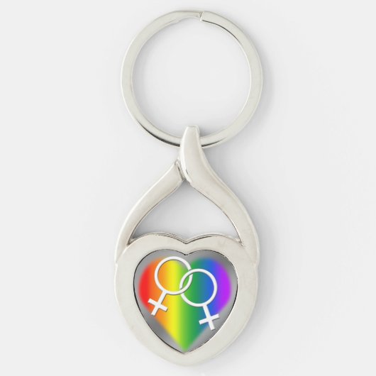 Sleutelhanger Rainbow Love Sleutelhanger, Gay Pri (Voorkant)