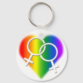 Sleutelhanger Rainbow Love Sleutelhanger, Gay Pri (Voorkant)