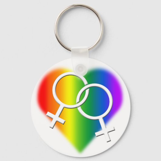Sleutelhanger Rainbow Love Sleutelhanger, Gay Pri (Voorkant)