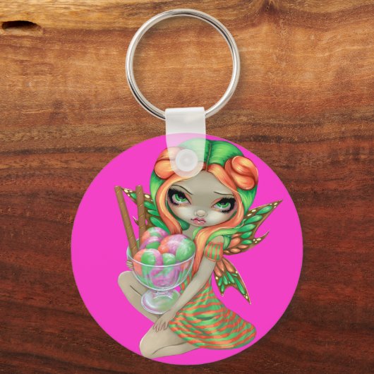 sleutelhanger "Rainbow Sherbet Fairy" (Voorkant)