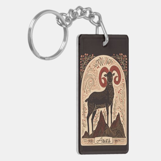 Sleutelhanger Ram Hemelse Zodiac Art (Voorkant Links)