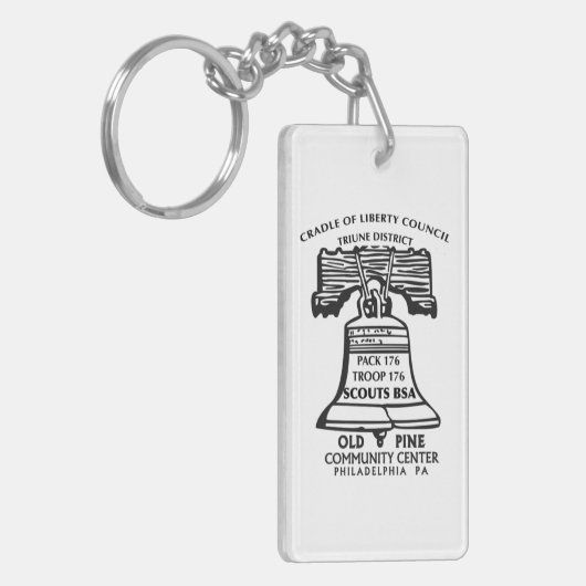 Sleutelhanger rechthoek - 176 (Voorkant Links)