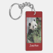 Sleutelhanger, rechthoekige dubbelzijdige reuzenpa sleutelhanger (Voorkant Links)