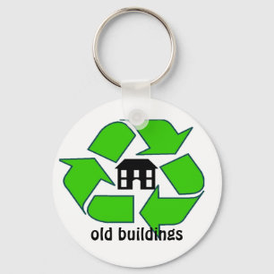 Sleutelhanger - Recyclen gebouwen