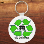 Sleutelhanger - Recyclen gebouwen (Voorkant)