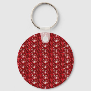Sleutelhanger Red Dark Glitter