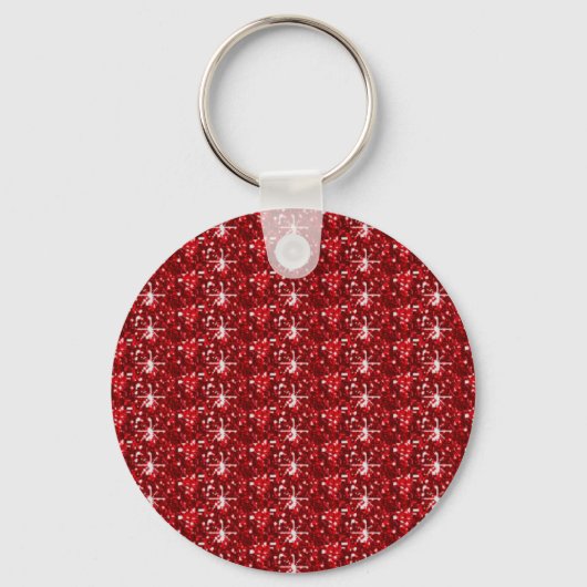 Sleutelhanger Red Dark Glitter (Voorkant)