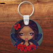 sleutelhanger "Red Hibiscus Fairy" (Voorkant)