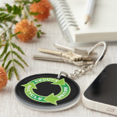 Sleutelhanger Reduce Hergebruik Recycle (Voorkant Rechts)