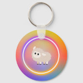 Sleutelhanger regenboogschaap (Voorkant)