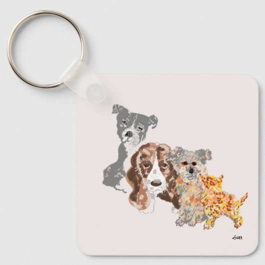 Sleutelhanger : Reizende Vrienden (Voorkant)