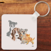 Sleutelhanger : Reizende Vrienden (Achterkant)