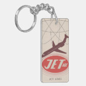 Sleutelhanger Retro-Jet-Age-Airliner (Voorkant Links)