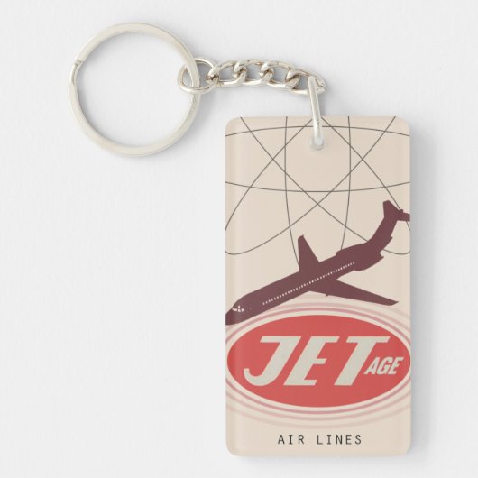 Sleutelhanger Retro-Jet-Age-Airliner (Voorkant)