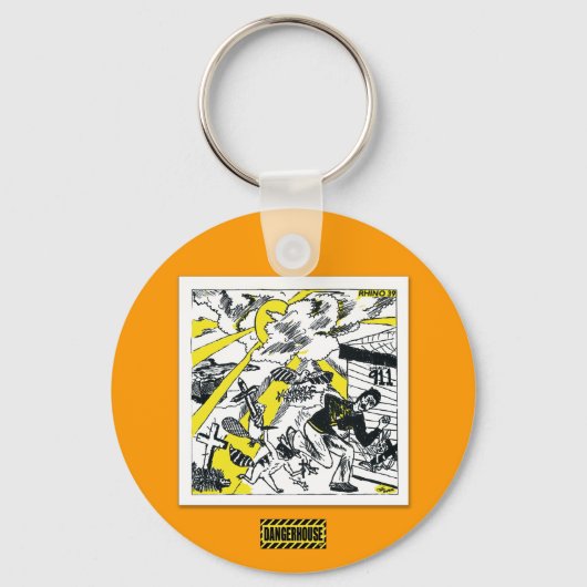 Sleutelhanger Rhino 39 Dangerhouse (Voorkant)