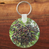 Sleutelhanger rijpende derbessen (Voorkant)