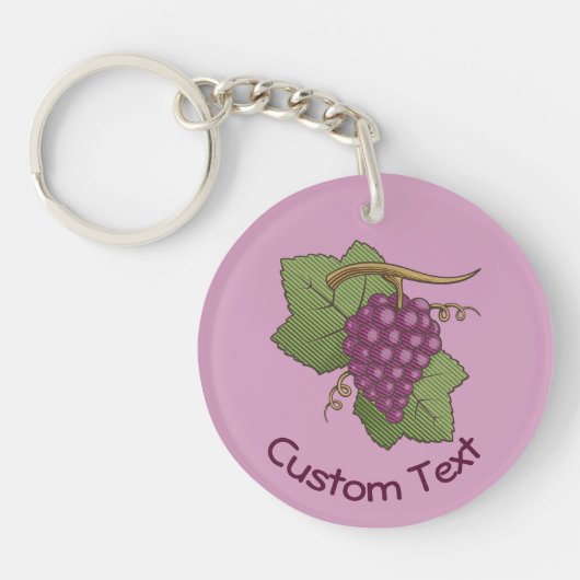 Sleutelhanger rode druiven (Voorkant)