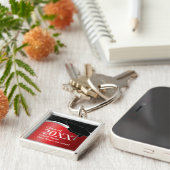  Sleutelhanger rode en zwarte Afstuderen (Zijkant)