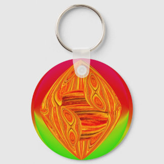 Sleutelhanger rode groene kleurdoos