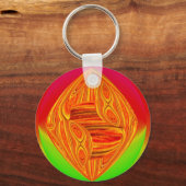 Sleutelhanger rode groene kleurdoos (Voorkant)