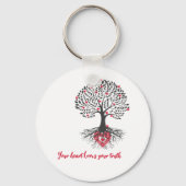 Sleutelhanger rode harten (Voorkant)