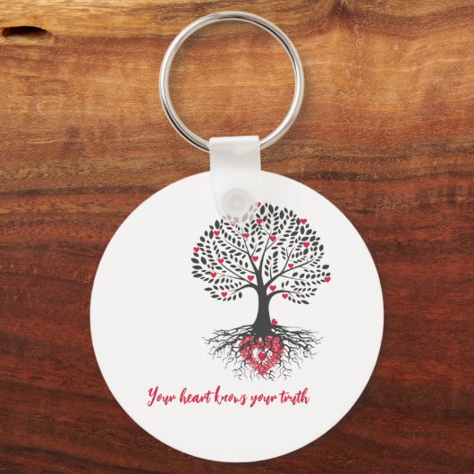 Sleutelhanger rode harten (Voorkant)