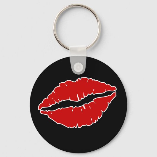 Sleutelhanger rode lips (Voorkant)