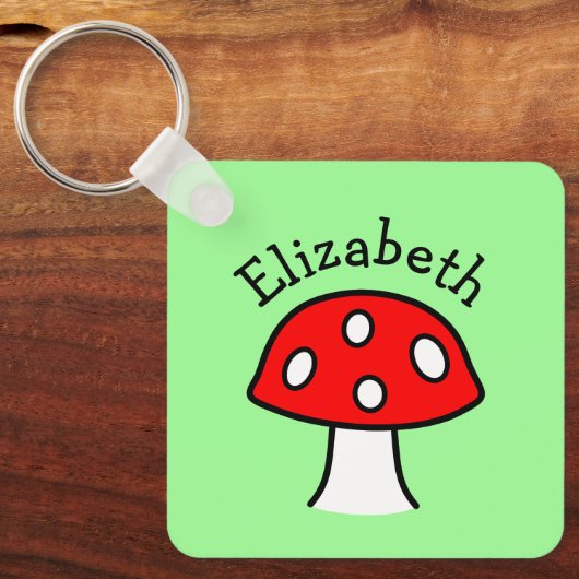 Sleutelhanger Rode paddenstoel (Voorkant)