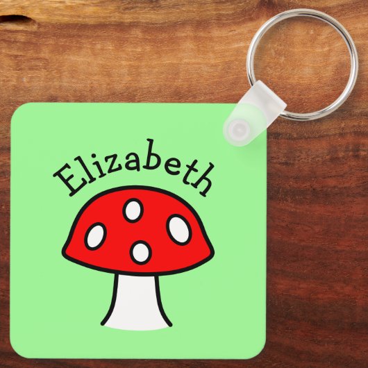 Sleutelhanger Rode paddenstoel (Achterkant)