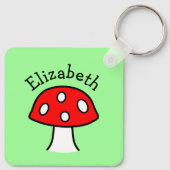 Sleutelhanger Rode paddenstoel (Achterkant)