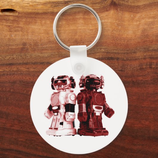 sleutelhanger rode robots (Voorkant)