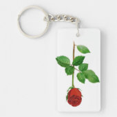 Sleutelhanger rode rozenrood (Voorkant)