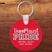 Sleutelhanger Rode School Pride Mascot Name (Voorkant)
