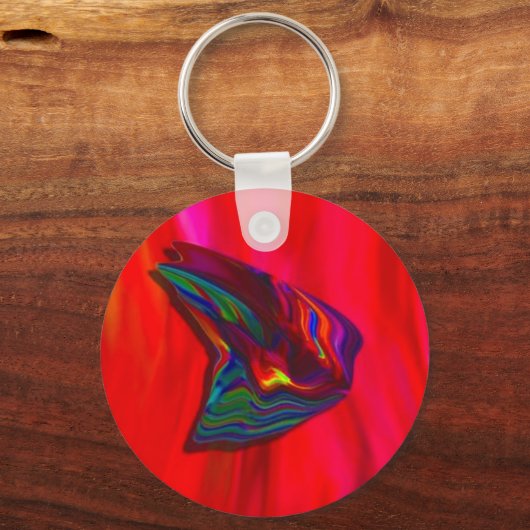 Sleutelhanger rode vlinder (Voorkant)