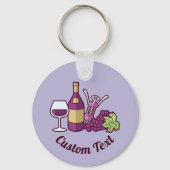 Sleutelhanger rode wijn (Voorkant)