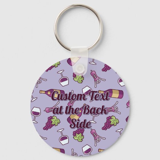 Sleutelhanger rode wijn (Achterkant)