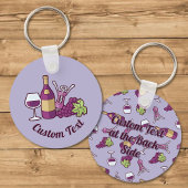 Sleutelhanger rode wijn