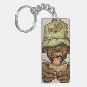 sleutelhanger rokende man (Voorkant Links)