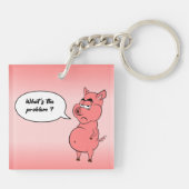 Sleutelhanger Ronchon het varken (Achterkant)