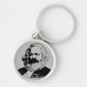 Sleutelhanger rond premium Karl Marx (Voorkant)