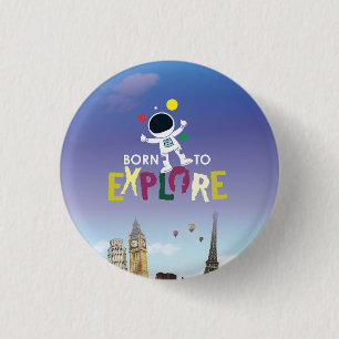 Sleutelhanger Ronde Button 3,2 Cm