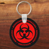 Sleutelhanger Rood en zwart symbool symbool met te (Voorkant)