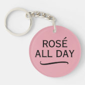 Sleutelhanger 'Rosé de hele dag' voor liefhebber v (Voorkant)