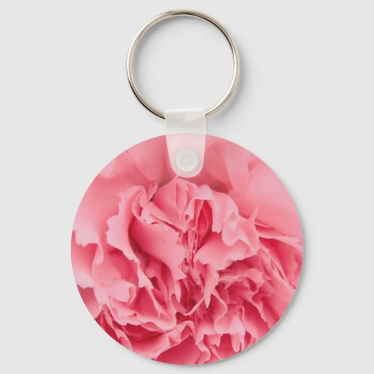 Sleutelhanger roze anjer dicht bij elkaar (Voorkant)