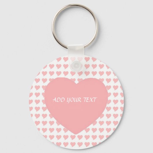 Sleutelhanger Roze Hart Valentijnsdag Cadeau ZIZZA (Voorkant)