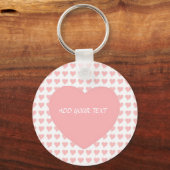Sleutelhanger Roze Hart Valentijnsdag Cadeau ZIZZA (Voorkant)