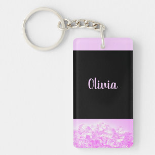 Sleutelhanger Roze lavender Diamonds