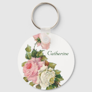 Sleutelhanger roze rozen